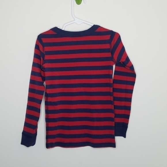 Hanna Andersson Stripe Pajama PJ Shirt Top 110 5 - Picture 2 of 4